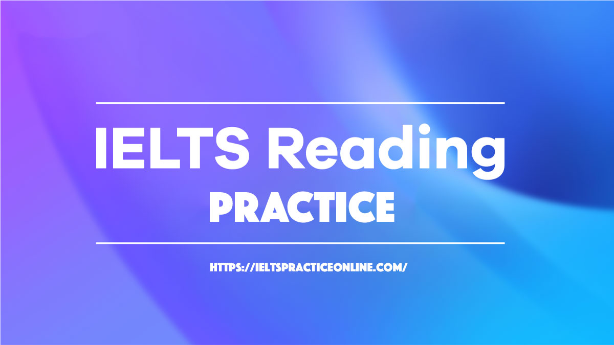 IELTS reading practice test
