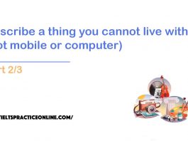 Describe a thing you cannot live without (not mobile or computer)
