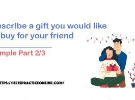 Describe a gift you would like to buy for your friend