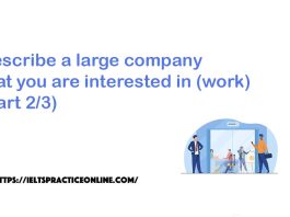 Describe a large company that you are interested in (work) (Part 2/3)