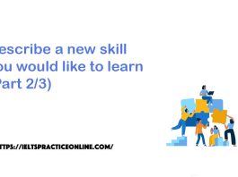 Describe a new skill you would like to learn (Part 2/3)