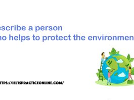 Describe a person who helps to protect the environment