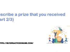 Describe a prize that you received (Part 2/3)