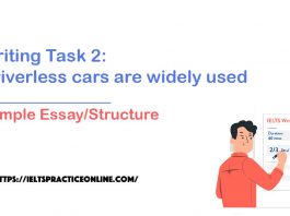 Writing Task 2: Driverless cars are widely used