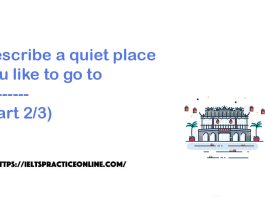 Describe a quiet place you like to go to ---------(Part 2/3)