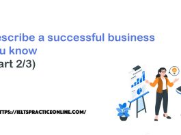 Describe a successful business you know (Part 2/3)