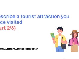 Describe a tourist attraction you once visited (Part 2/3)