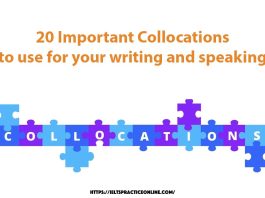 20 Important Collocations to use for your writing and speaking