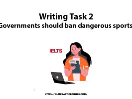Writing Task 2 Governments should ban dangerous sports.