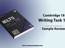 Cambridge 18 Writing Task 1/2 Sample Answer