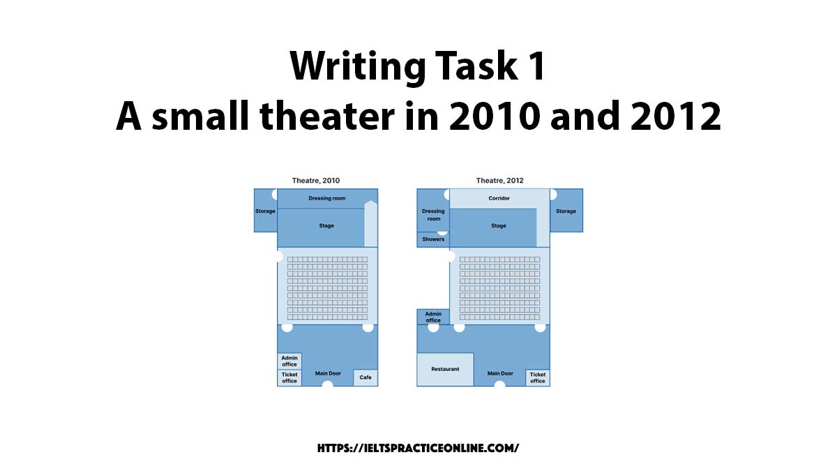 Writing Task 1 A small theater in 2010 and 2012