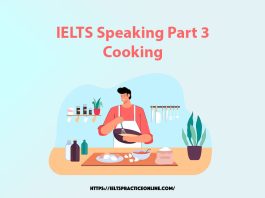 IELTS Speaking Part 3 Cooking