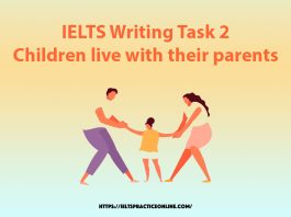 IELTS Writing Task 2 – Children live with their parents