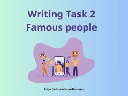 Writing Task 2: Famous people